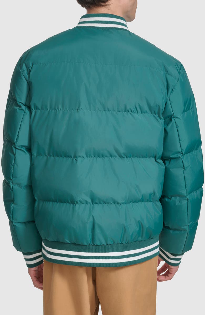 Champion Varsity Quilted Bomber Jacket, Alternate, color, Rain Forest