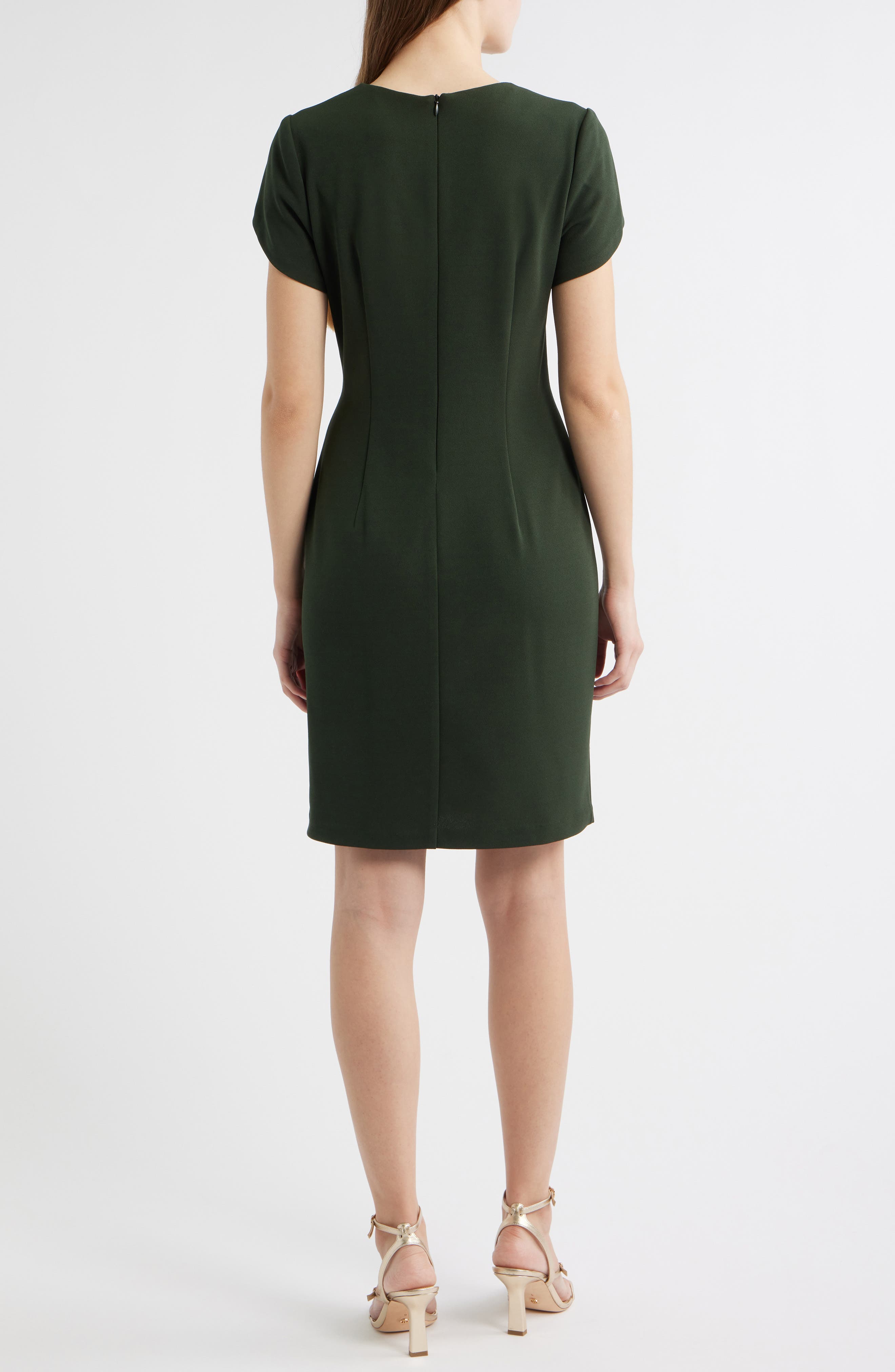 Tulip Sleeve Sheath Dress - image 4