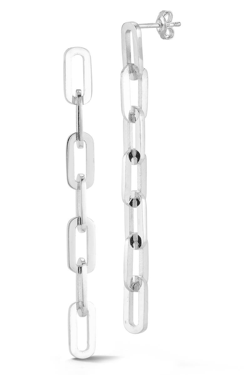 CHLOE AND MADISON Chain Link Drop Earrings, Main, color, 