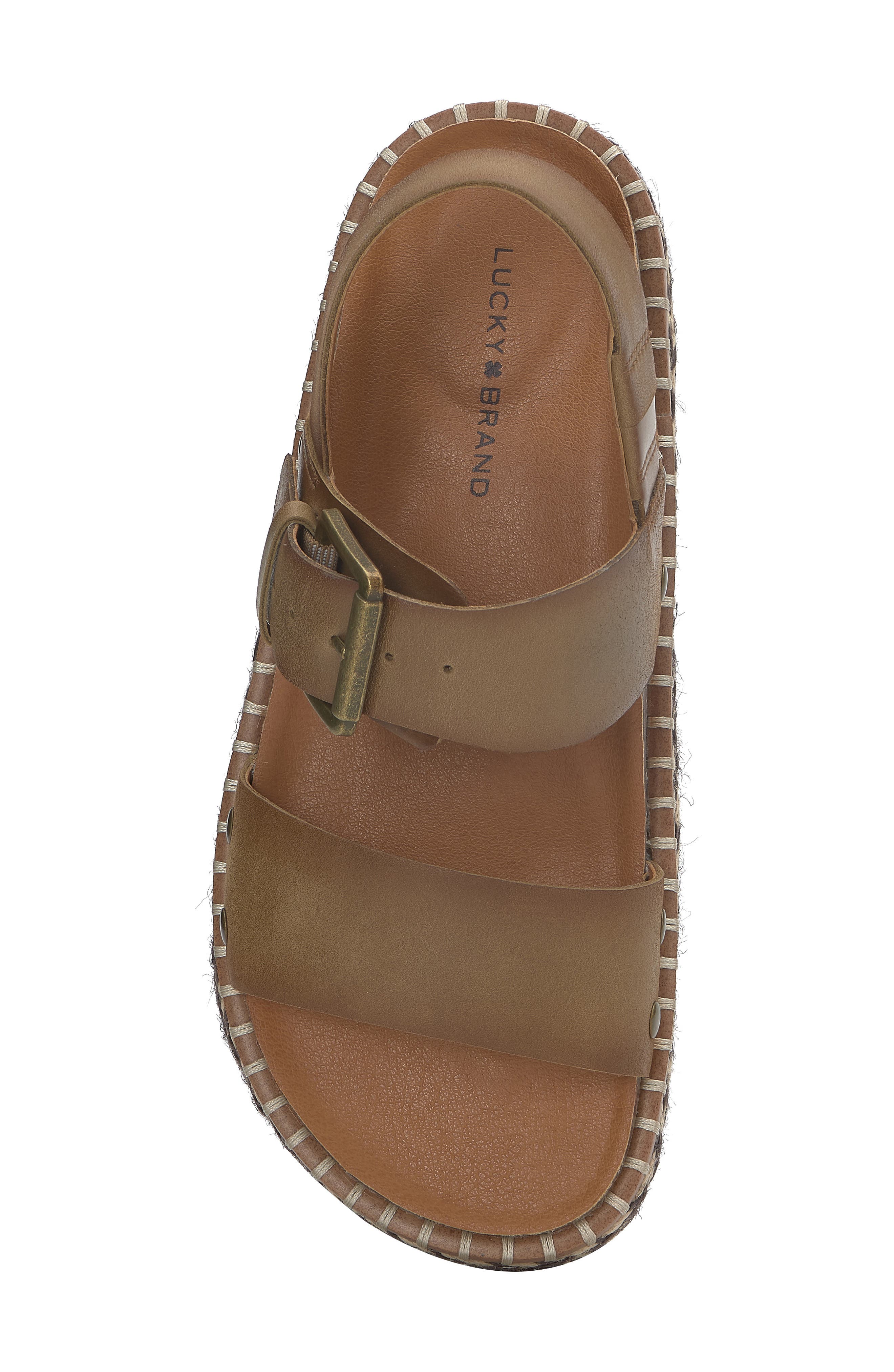 Umora Slingback Espadrille Platform Sandal, Alternate, color, BREEN
