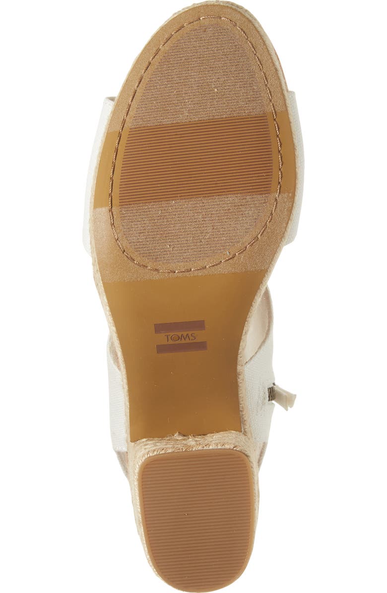 TOMS Canvas Platform Sandal, Alternate, color,