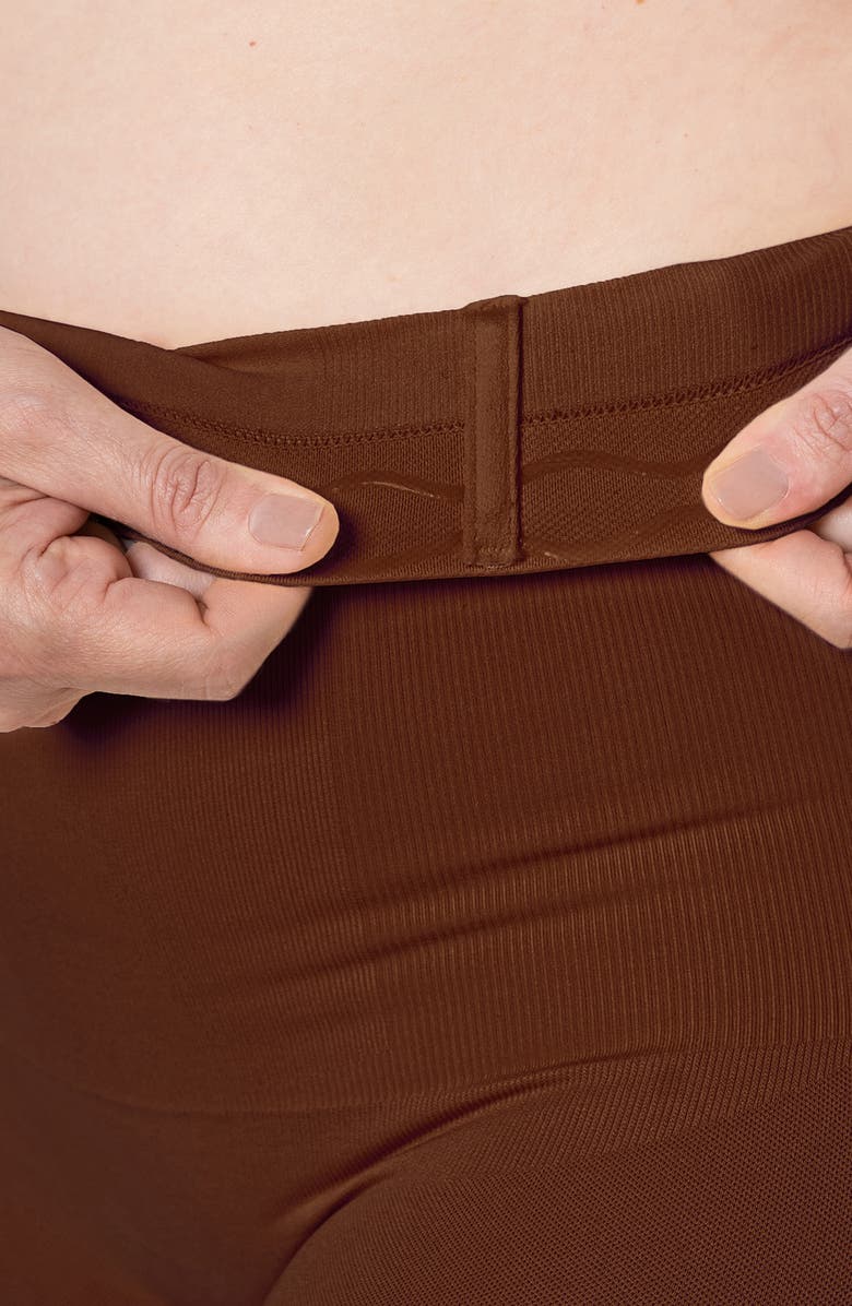 Shapermint Essentials High Waist Shaper Shorts, Alternate, color, Chocolate