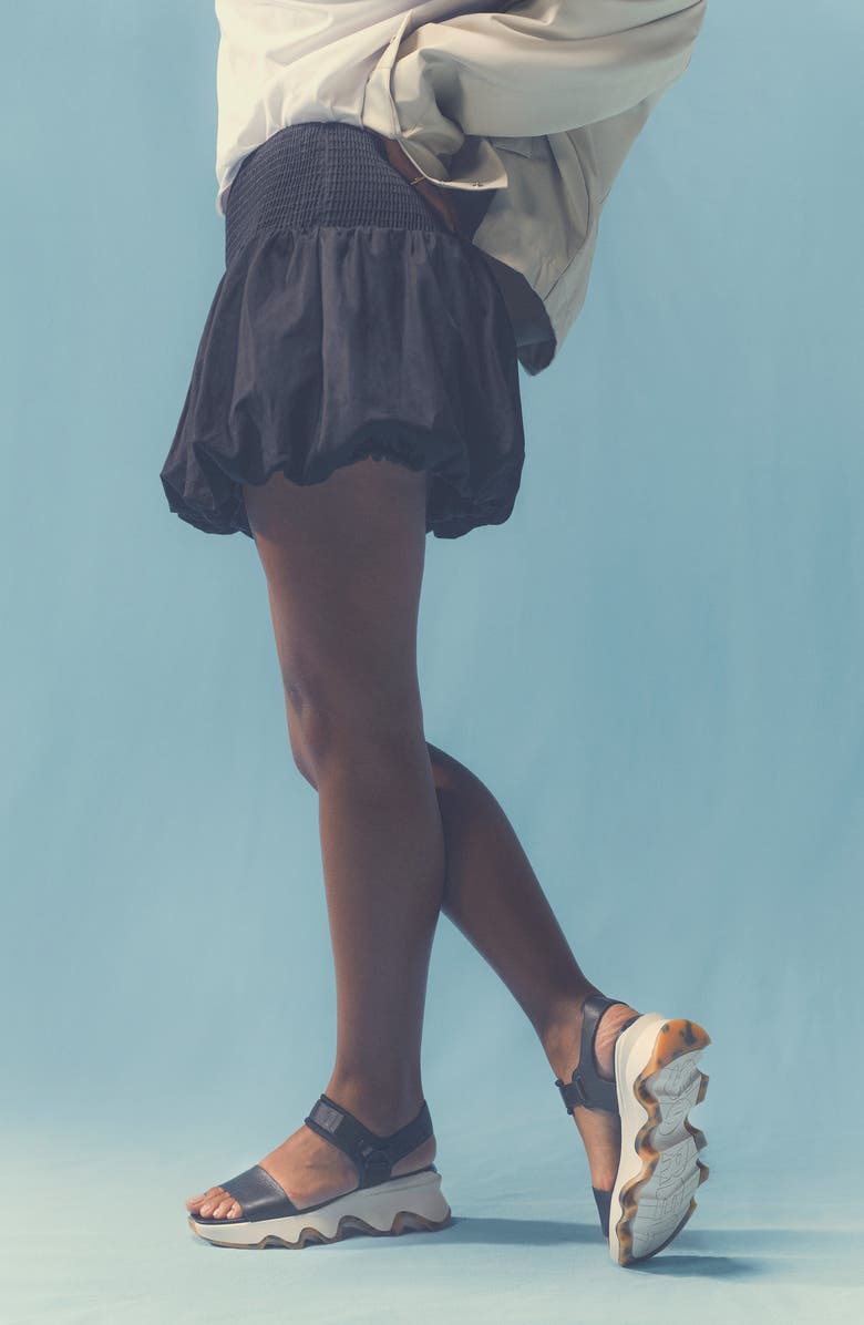 SOREL Kinetic<sup>™</sup> Y-Strap Sandal, Alternate, color, Black/ Chalk