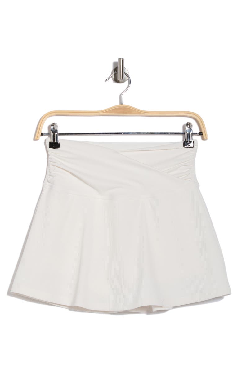 YOGALICIOUS WonderLink Rib Crosstown Twist Skirt, Alternate, color, Cloud Dancer