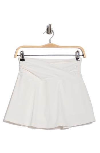Yogalicious Wonderlink Rib Crosstown Twist Skirt In Cloud Dancer