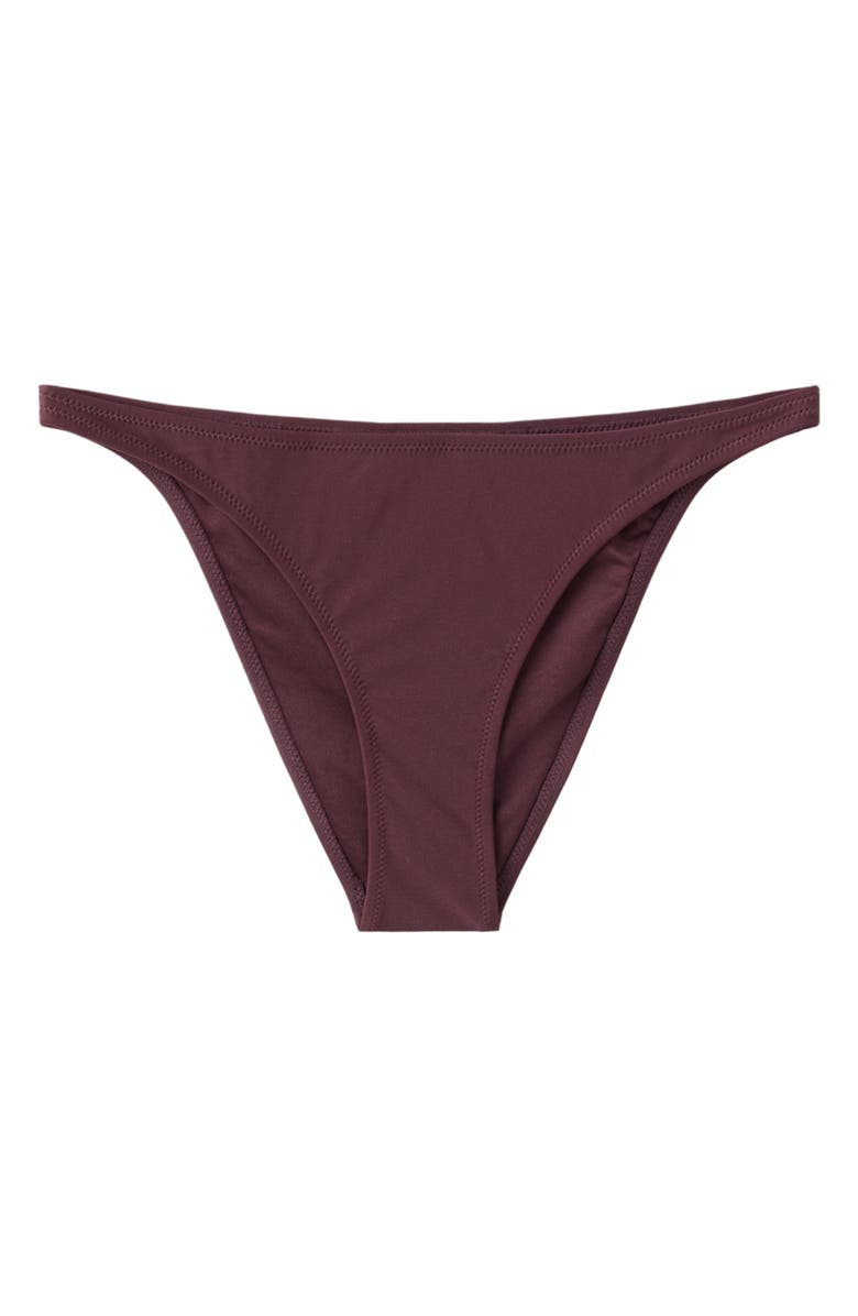 MANGO Classic Bikini Bottoms, Main, color, Wine