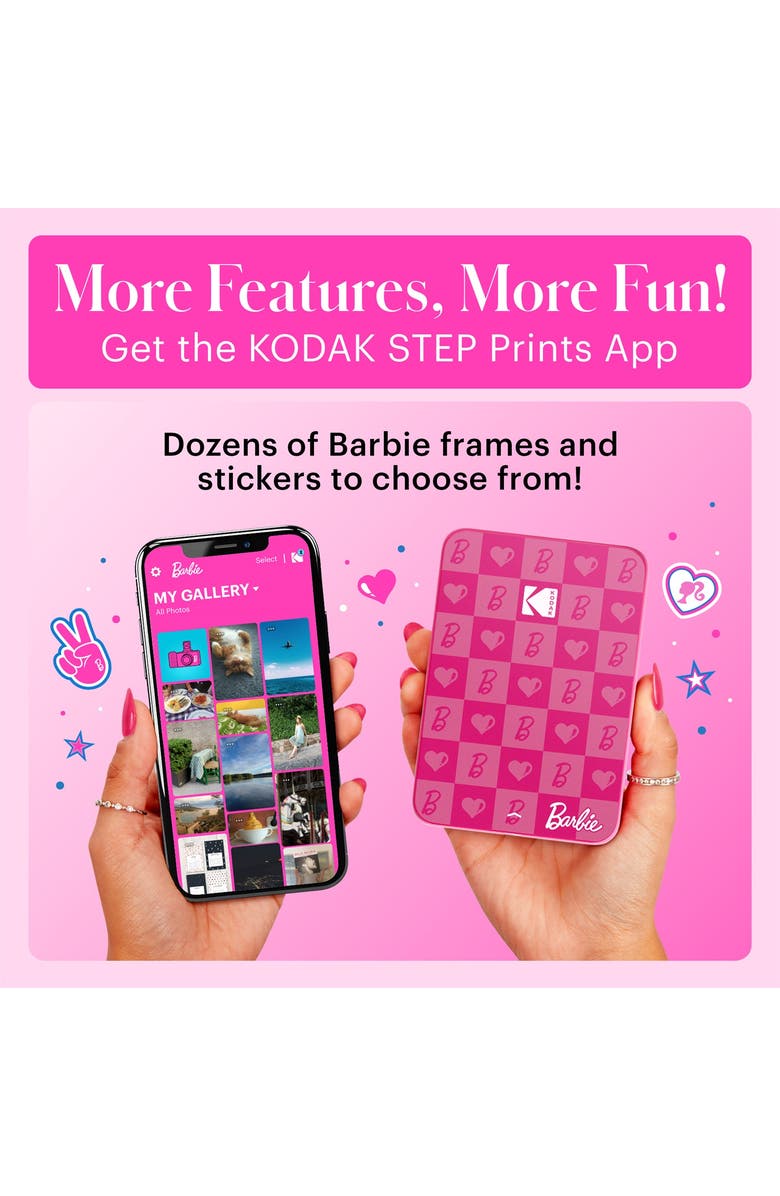 Kodak Step Slim Wireless Instant Portable Photo Printer, 2x3 Full Color Portable Printer, Alternate, color, Pink