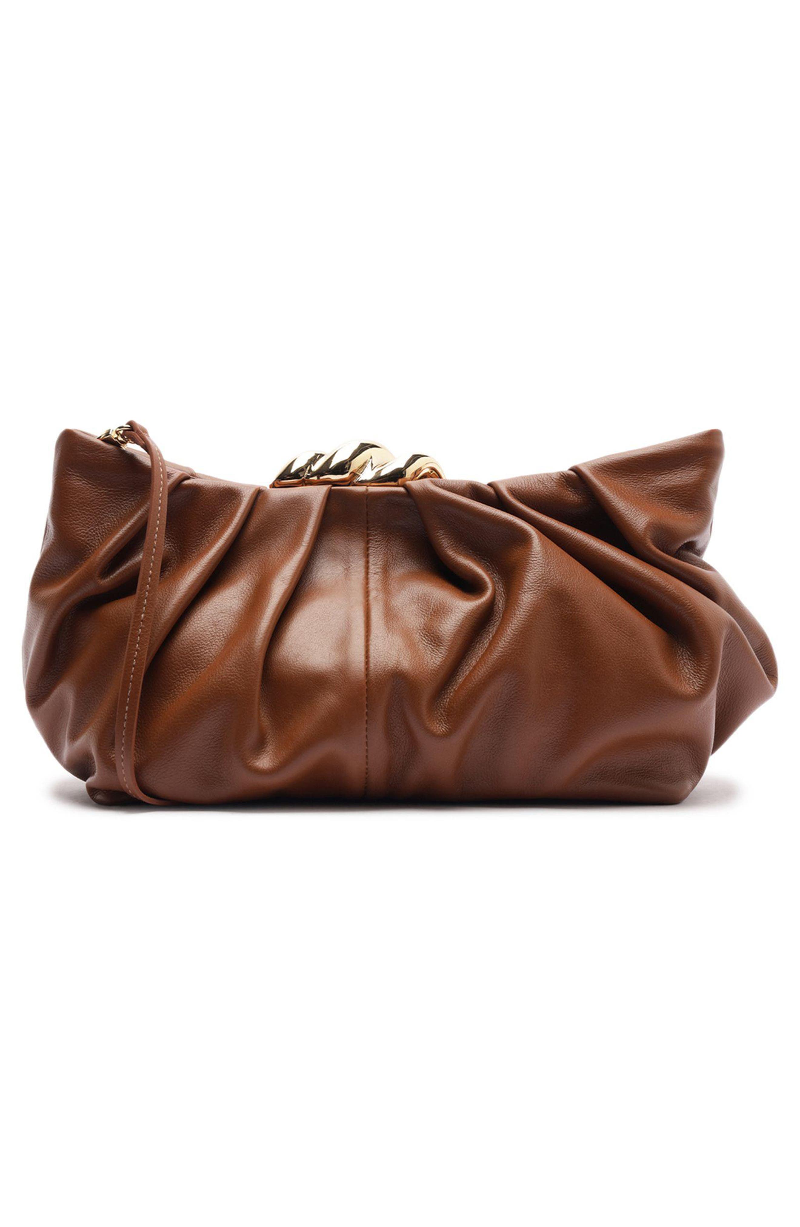 Caitlyn Medium Leather Pouch, Alternate, color, SOUL NATURAL