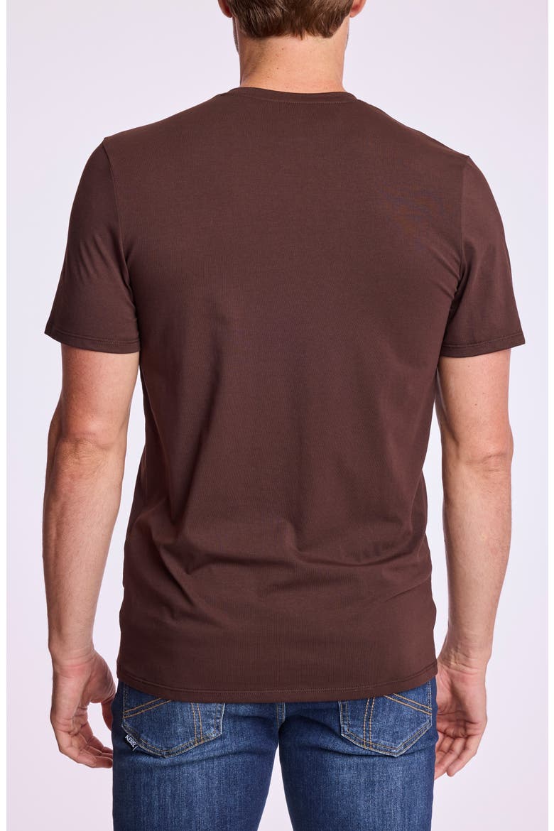 Lucas Crewneck T-Shirt, Alternate, color, DARK BROWN