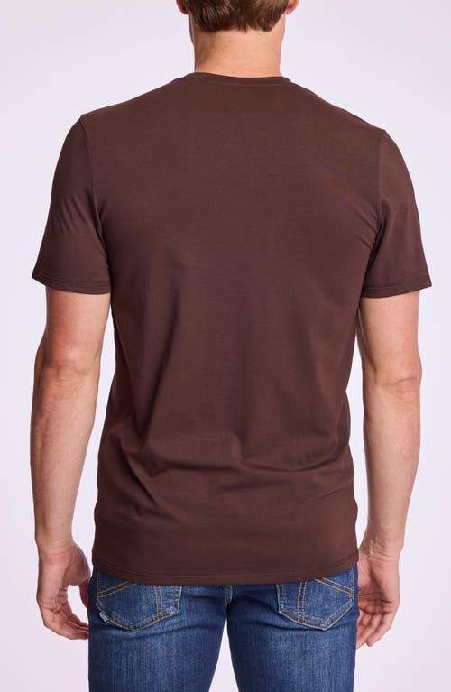 Paisley & Gray Lucas Crewneck T-shirt In Brown