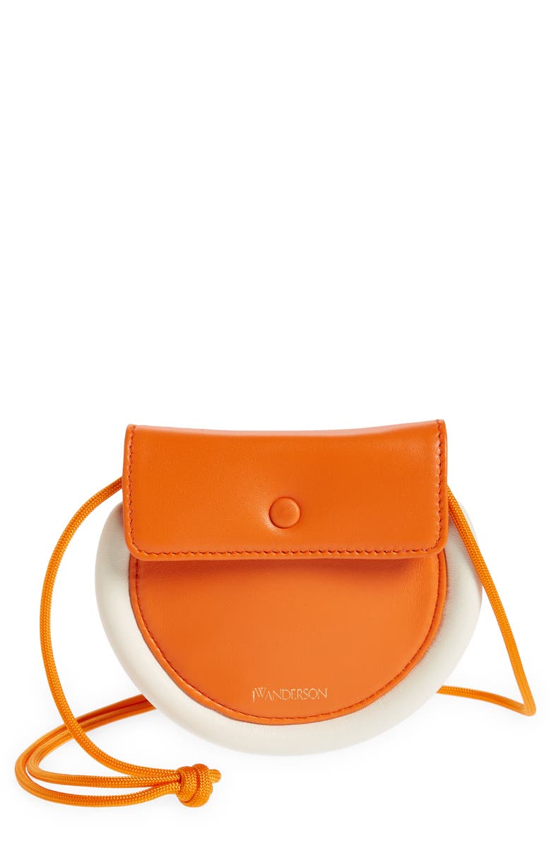 JW Anderson Nano Bumper Moon Leather Crossbody Bag, Main, color, 