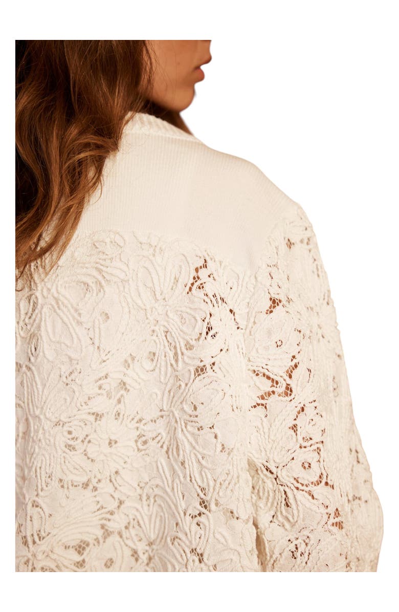 MINT VELVET Lace Mix Bomber, Alternate, color,