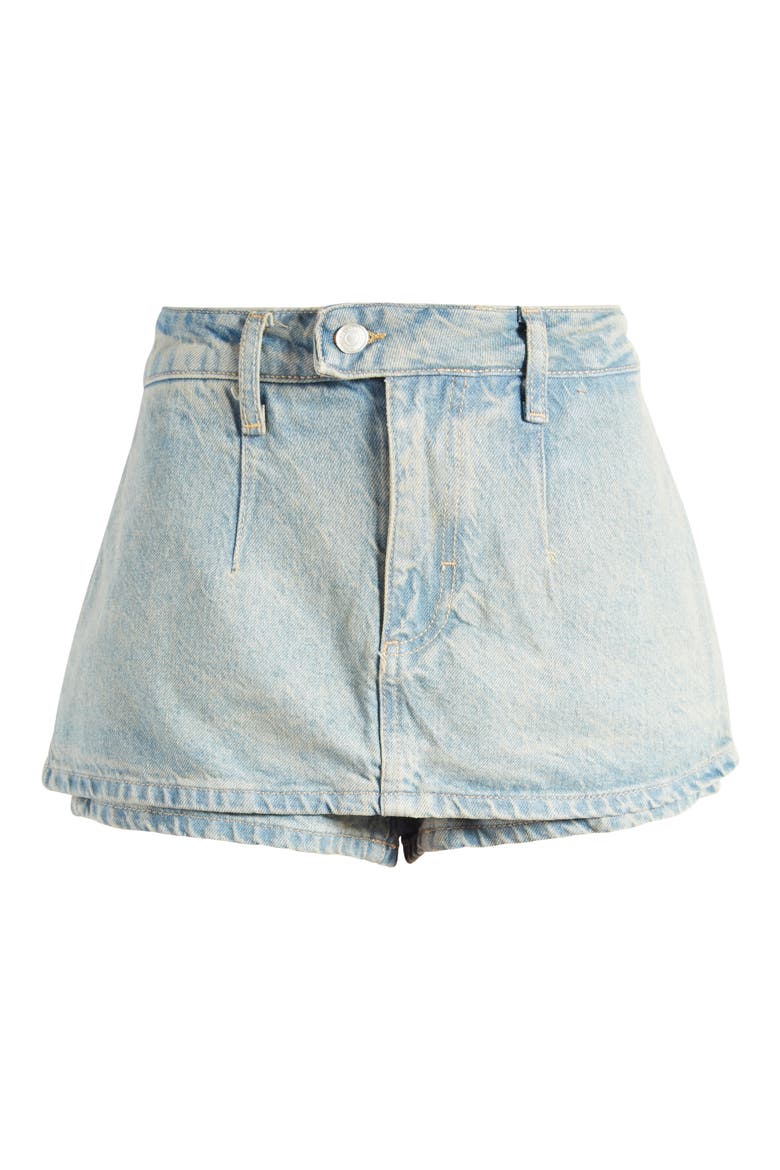Galivanting Denim Skort, Alternate, color, COCO BLUE