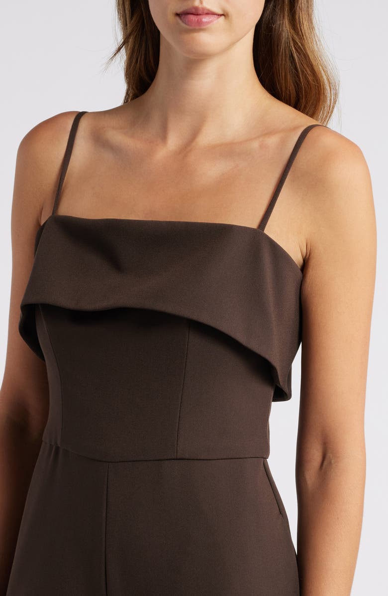 Black Halo Kaivon Folded Neck Sleeveless Jumpsuit, Alternate, color, 