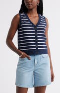 Caslon® Buttoned Sweater Tank