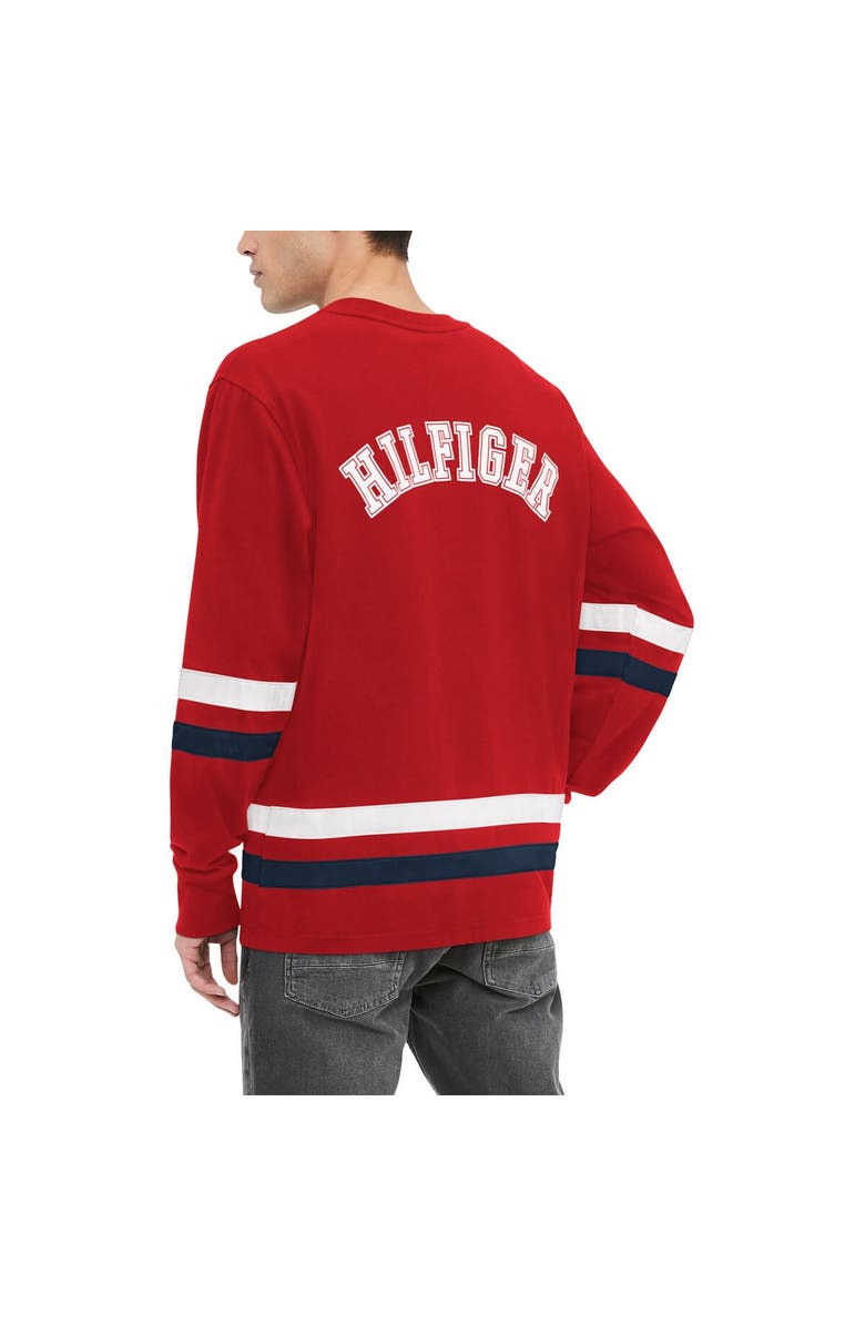 Tommy Hilfiger Men's Tommy Hilfiger Red Washington Capitals Nolan Long Sleeve T-Shirt, Alternate, color, Red