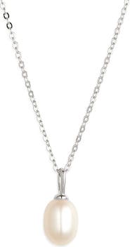 Nordstrom Demi Fine Dainty Freshwater Pearl Pendant Necklace