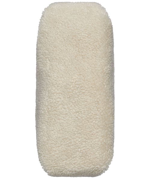 Dkny Remy Shearling Top-zip Shoulder Bag In White