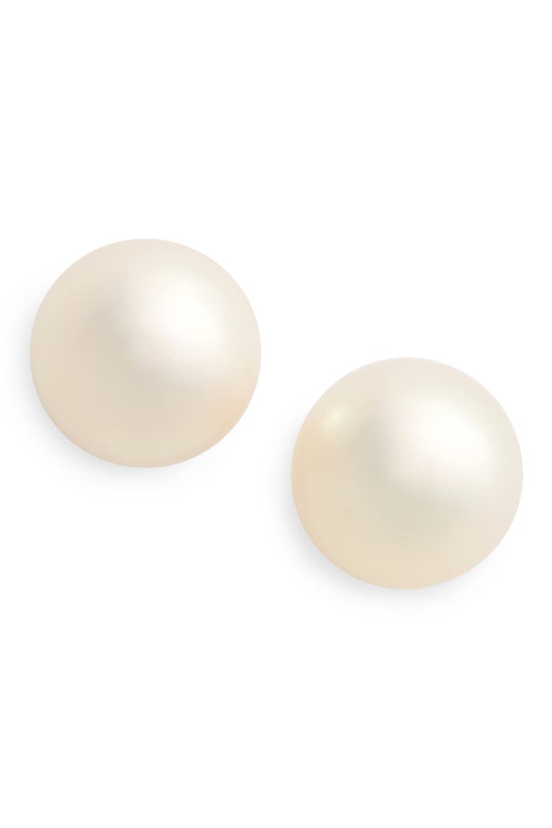 Akoya Pearl Stud Earrings, Alternate, color, AKOYA PEARL