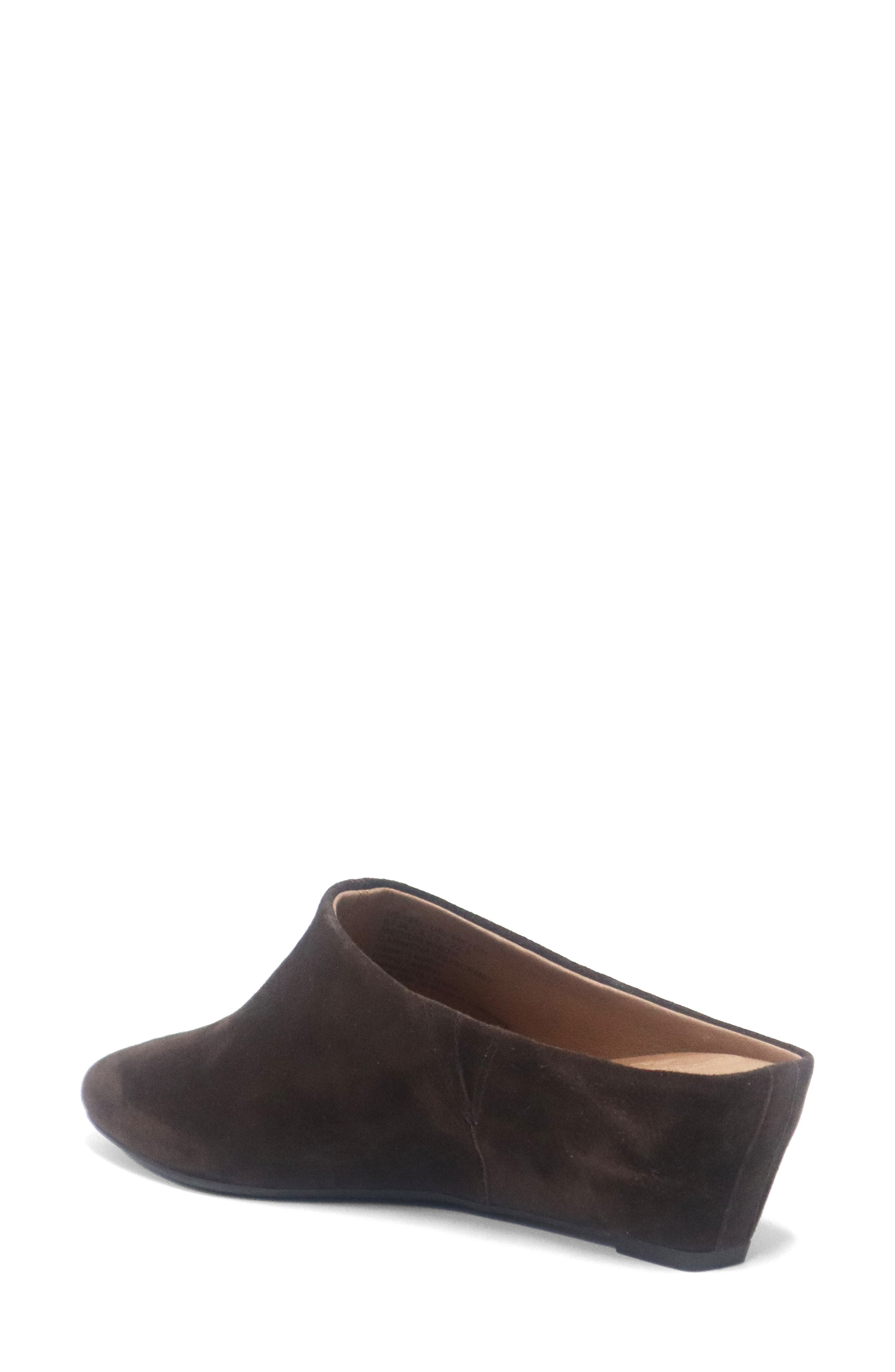 Carmena Wedge Mule, Alternate, color, CHOCOLATE SUEDE