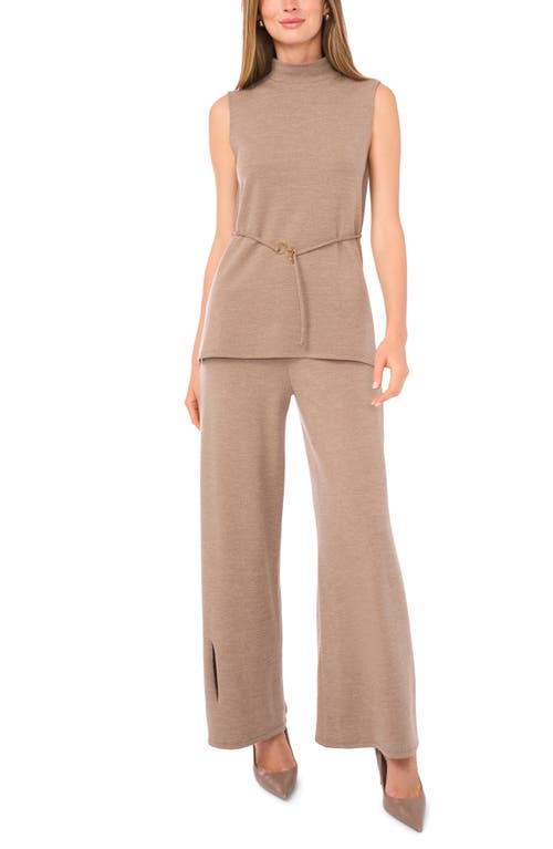 Vince Camuto Wide Leg Pull On Pants In Brown