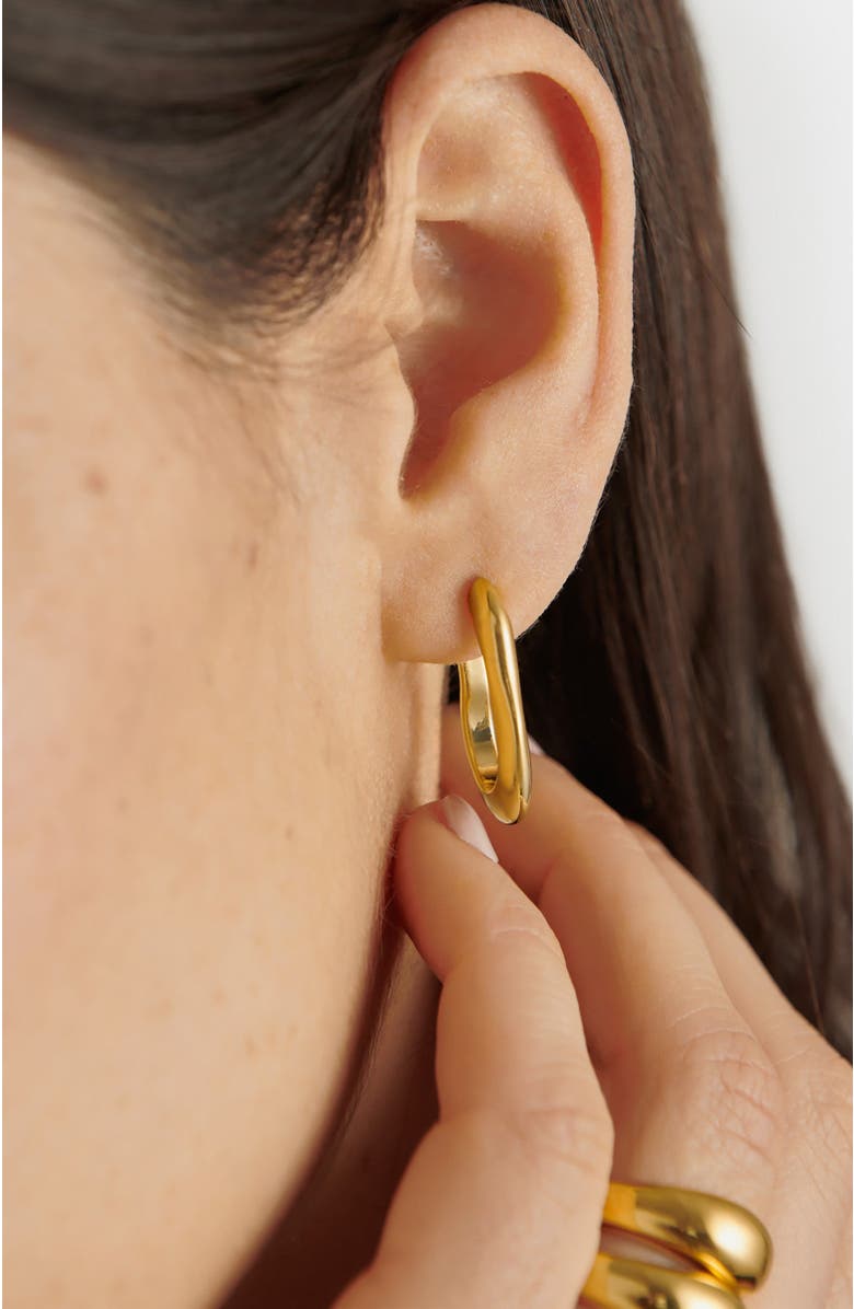 Katie Loxton Hera Hoop Earrings, Alternate, color, Gold