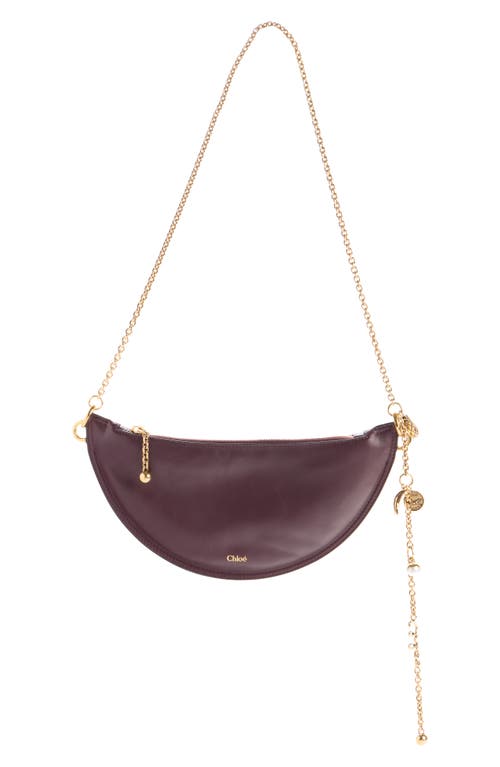 Chloé Womens Grenat Icons Leather Cross-body Bag