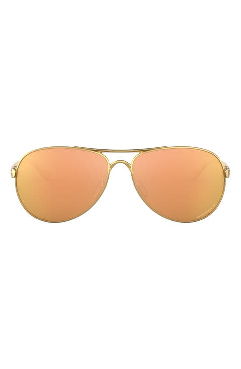 59mm Polarized Aviator Sunglasses