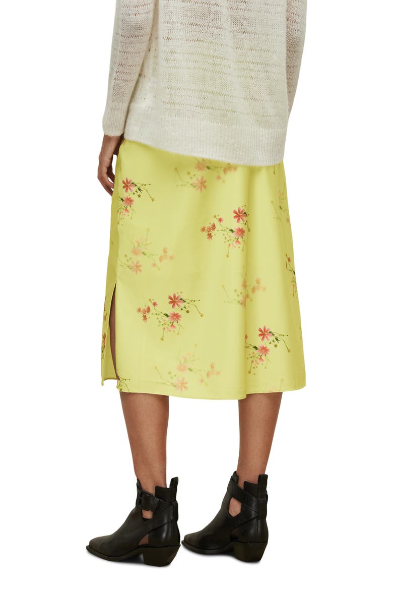 Raya Solanio Midi Skirt, Alternate, color, CHARTREUSE YELLOW