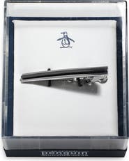 Original Penguin Silver Stripe Tie Bar