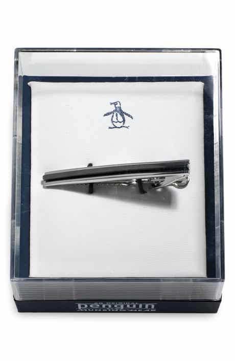 Original Penguin Silver Stripe Tie Bar