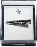 Original Penguin Silver Stripe Tie Bar
