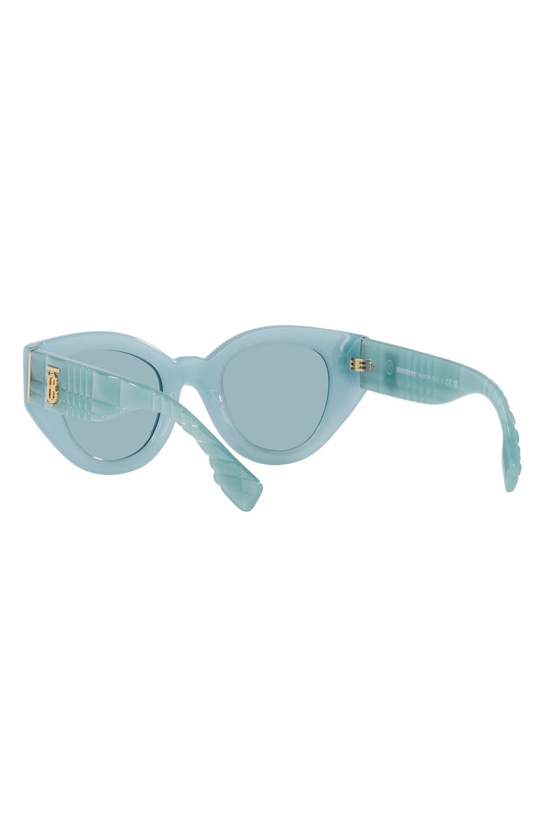 Burberry Meadow 47mm Phantos Sunglasses, Alternate, color, Azure