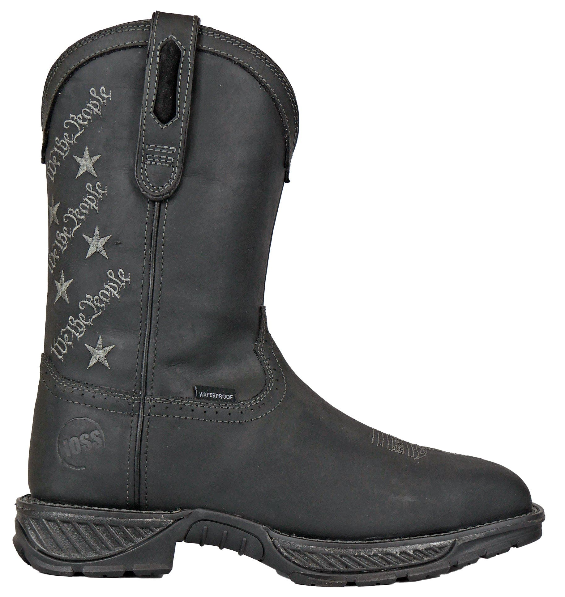 Hoss Boot Company HOSS We The People Western Composite Toe Work Boot, Alternate, color, Black