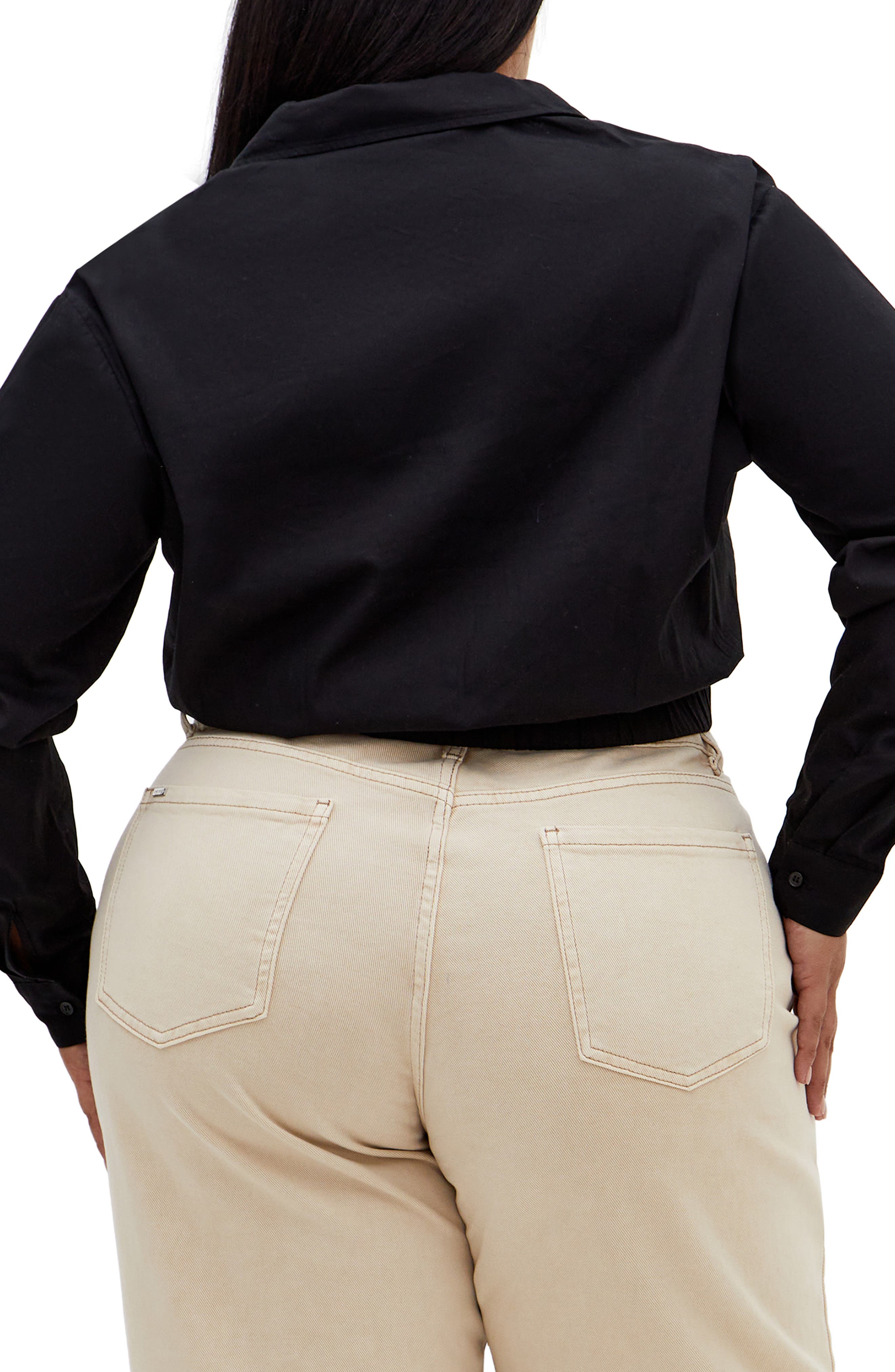 Classic Crop Button-Up Shirt - image 2