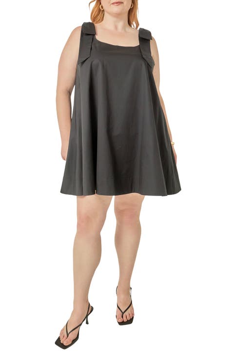 Bow Shoulder Sleeveless Minidress