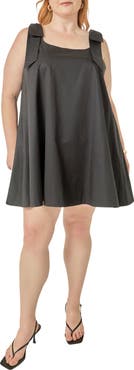 English Factory Bow Shoulder Sleeveless Minidress