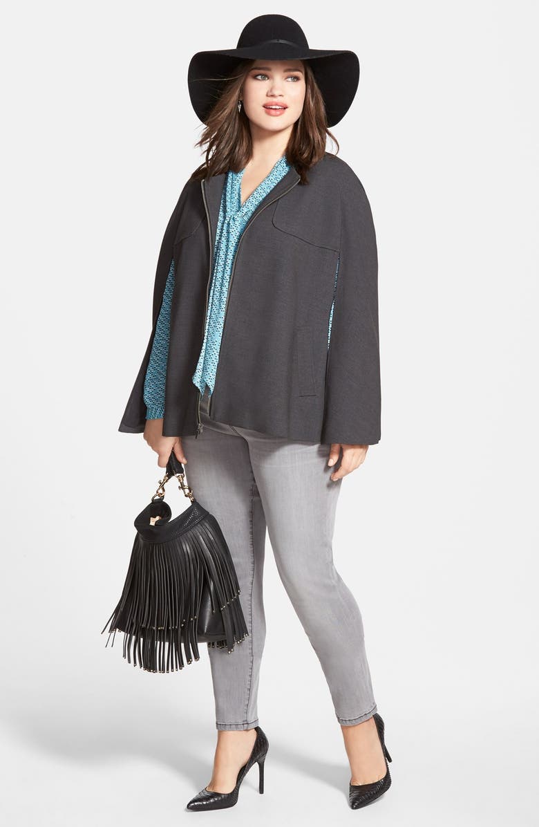 Deux Lux 'Mae' Faux Leather Fringe Hobo, Alternate, color,