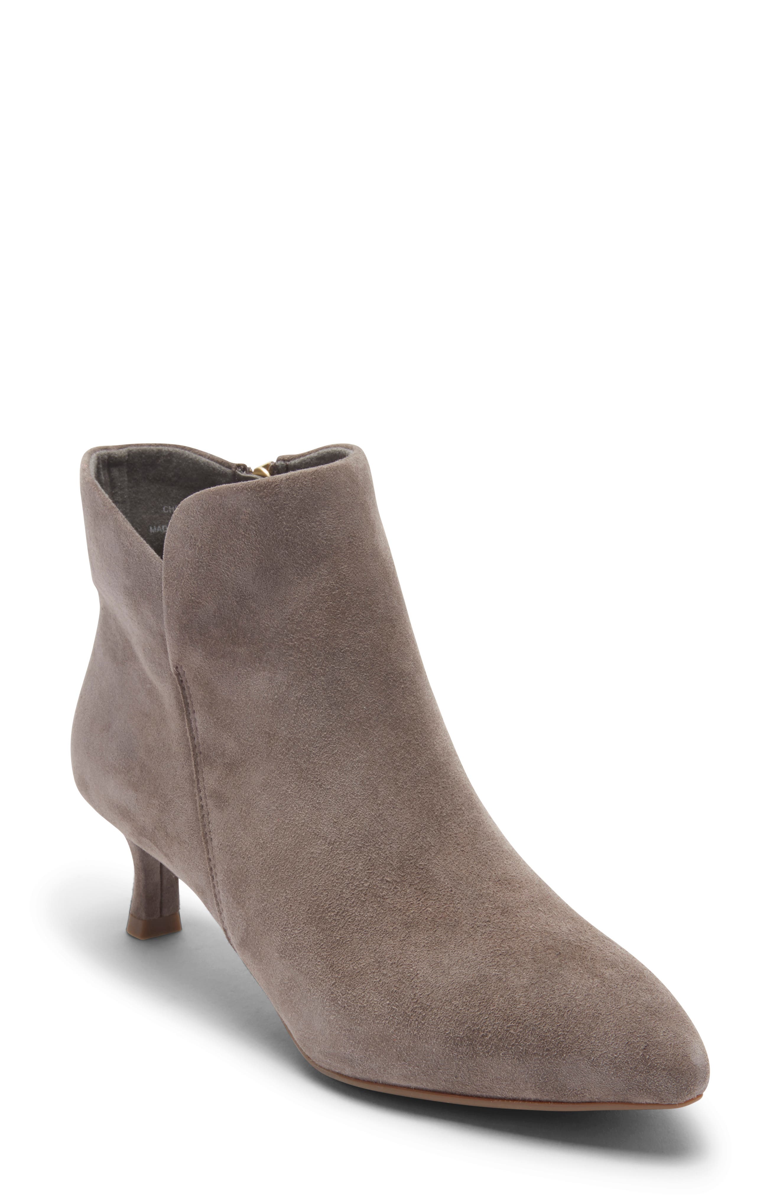 Total Motion Alaiya Bootie, Main, color, TAUPE SUEDE