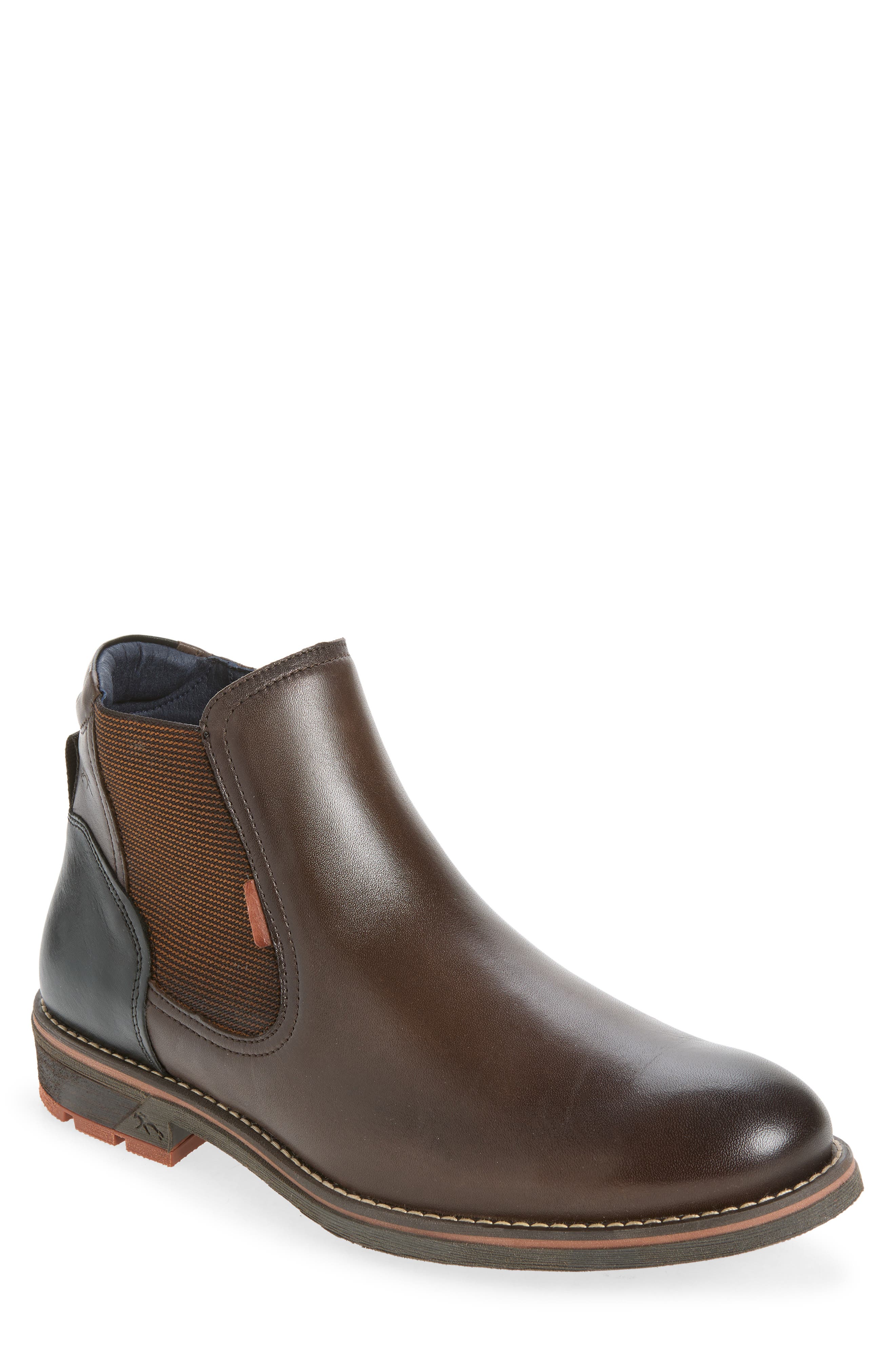 Terry Leather Boot, Main, color, COFFEE