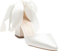 Forever & Always Shoes Fiona Low Block Heels with Ribbon