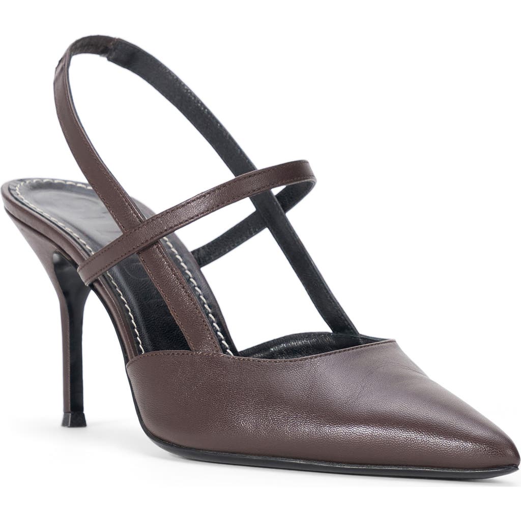 Staud Sebastian Slingback Sandal In Brown