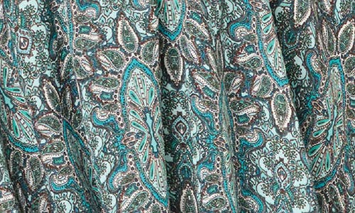 Gibsonlook Isla Paisley Smocked Waist Dress In Multi