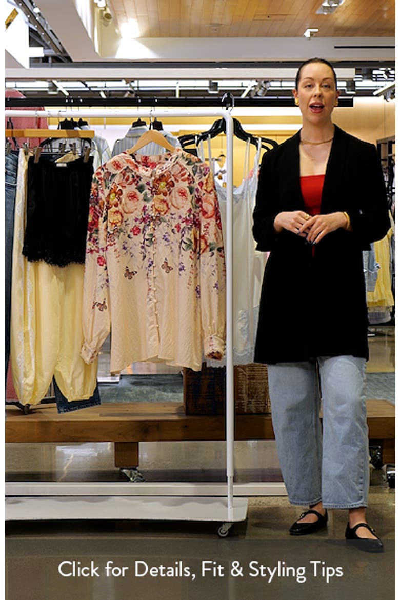 Gianna Floral Print Woven Shirt video