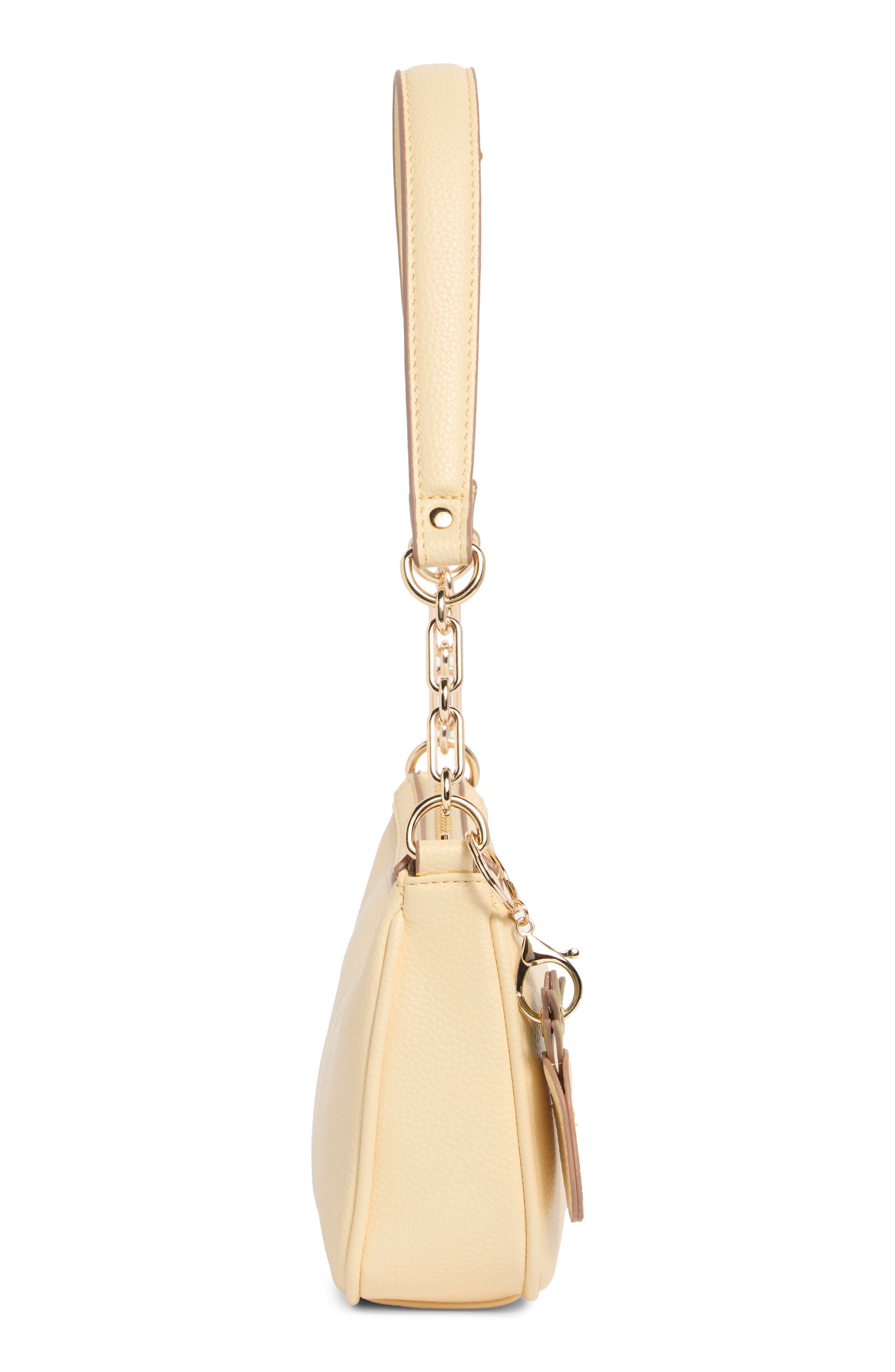 Nanette Lepore Chain Handle Shoulder Bag, Alternate, color, Panna Cotta