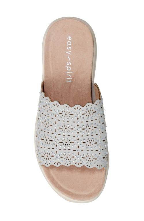 Easy Spirit Alora Slide Sandal In Light Blue
