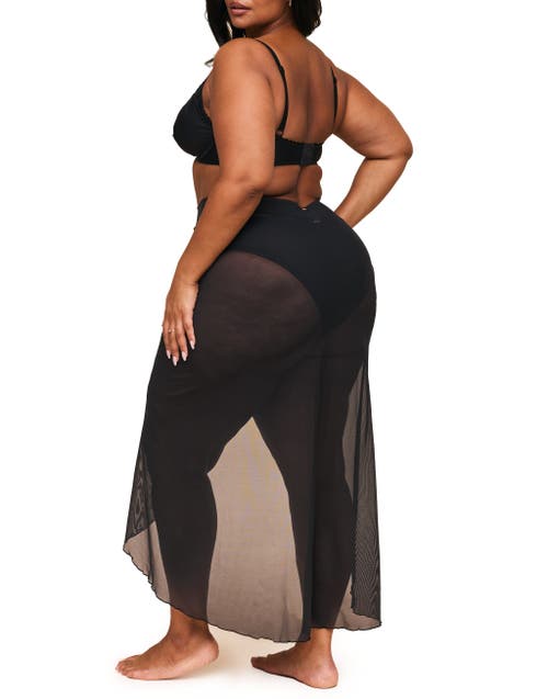 Adore Me Nirina Swimwear Sarong Bottom In Black