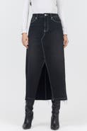 Dear John Vianna Denim Slit Midi Skirt