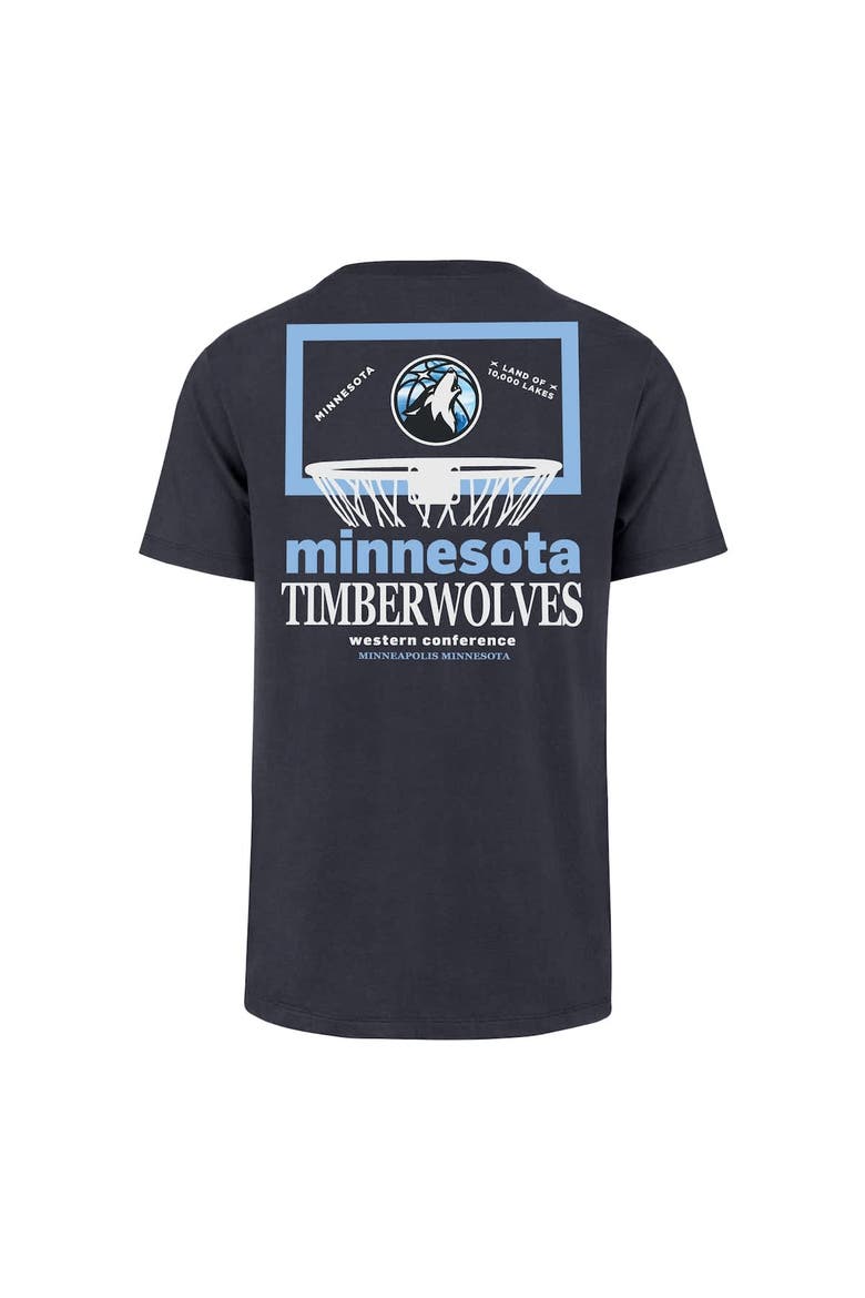 Men's '47  Navy Minnesota Timberwolves City Edition Backboard T-Shirt, Alternate, color, Navy