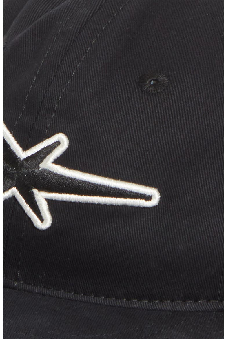 Star Logo Embroidered Classic Adjustable Baseball Cap, Alternate, color, WASHED BLACK